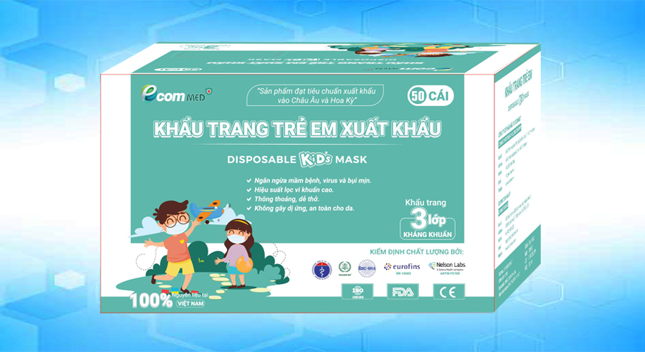 khẩu trang y tế trẻ em ecom